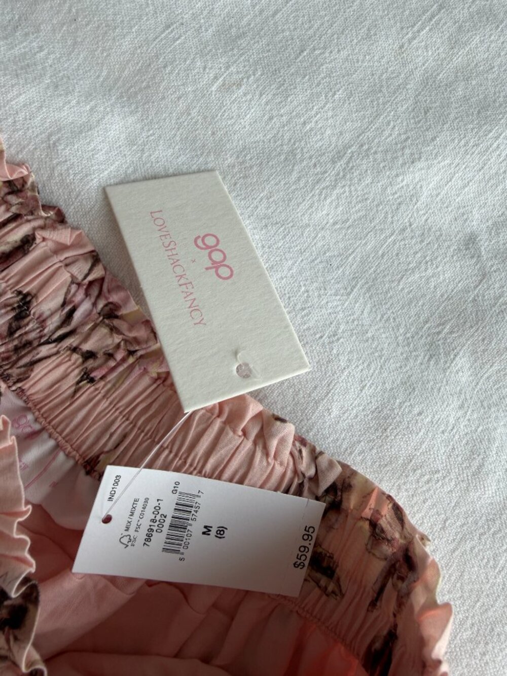 NWT Gap × LoveShackFancy Kids Floral Flippy Ruffle Skirt - Picture 7 of 8